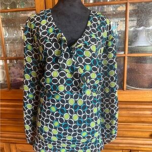 Russell Kemp Multicolor Circle Pattern Blouse